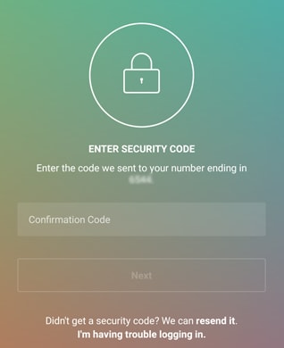 two-factor authentication on Instagram